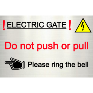 Electric gate - ring the bell