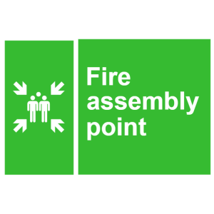 Fire assembly point sign 2