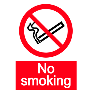 No smoking - portrait sticker