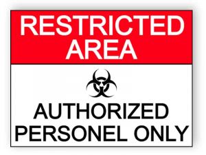 Restricted area - authorized personel only