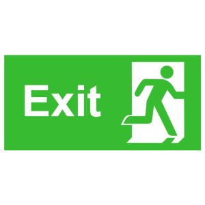 Exit sign - right