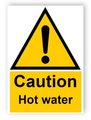 Caution - Hot Water