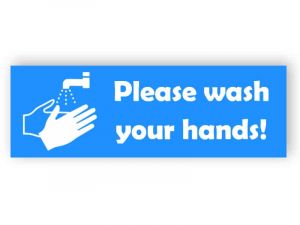 Please wash your hands! - sticker