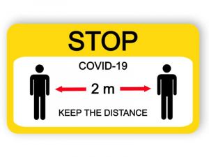 Keep the distance sign
