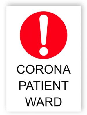 Corona patient ward - sticker