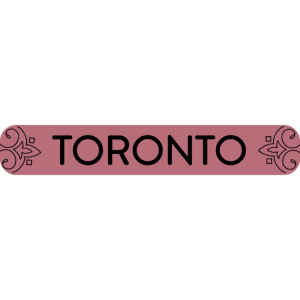 Toronto - rose gold sign