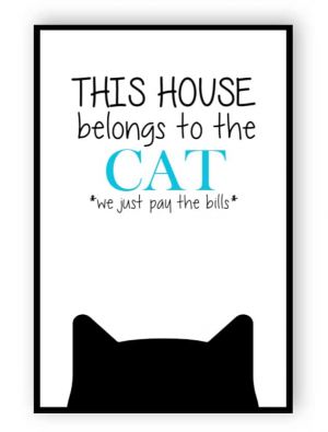 This house belongs to cat sign