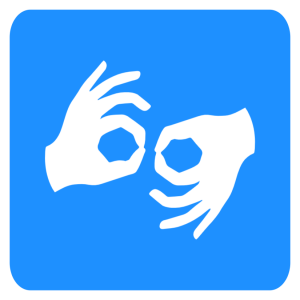 Disabled sign- Sign language