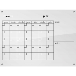 Horizontal calendar