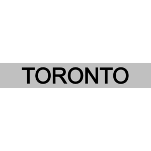 Toronto - silver sign