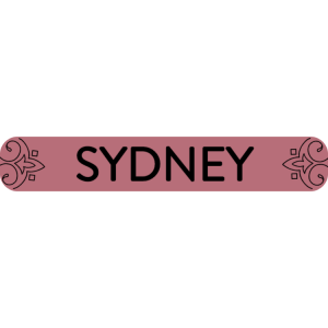 Sydney - rose gold sign