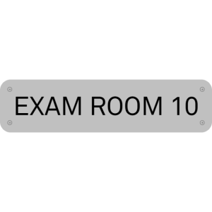 Exam room sign