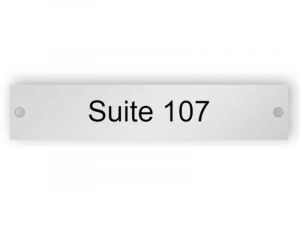 Suite number - door sign