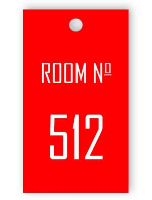 Red room key tag