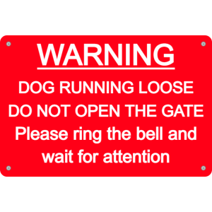 Warning ring bell sign