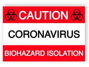 Caution - Biohazard isolation