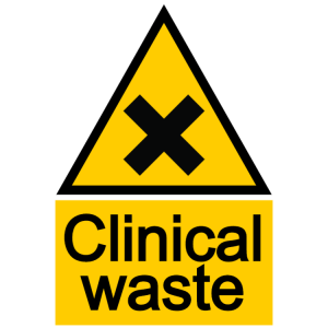 Clinical waste sign