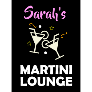 Martini lounge sign