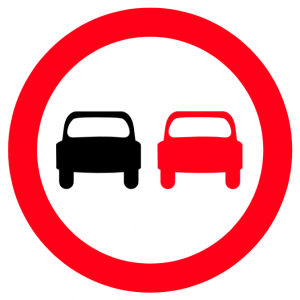 No overtaking sign