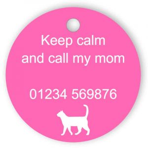 Pet sign - call my mum - pink