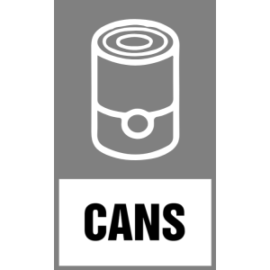 Grey cans sticker