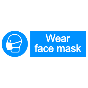 Wear face mask - landscape sign