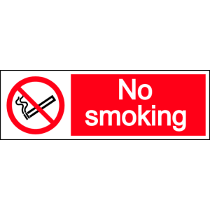 No smoking- landscape sign