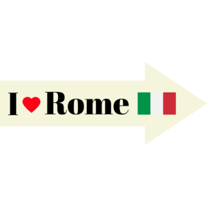 I love Rome sign - sticker