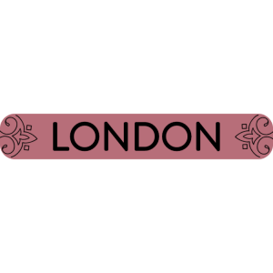 London - rose gold sign