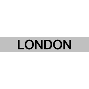 London - silver sign