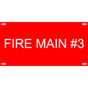 Fire main pipe marking